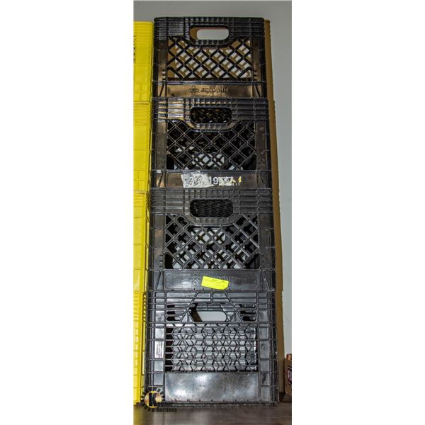 LOT OF 4 STORAGE CRATES