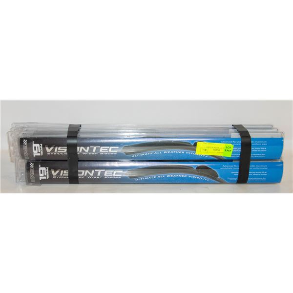 SET OF SIX 19" WIPER BLADES