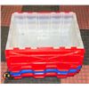 Image 1 : LOT OF PUZZLE LID STORAGE BINS