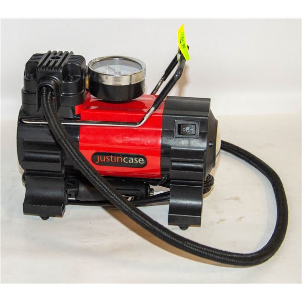 JUSTINCASE TIRE INFLATER WITH LIGHT