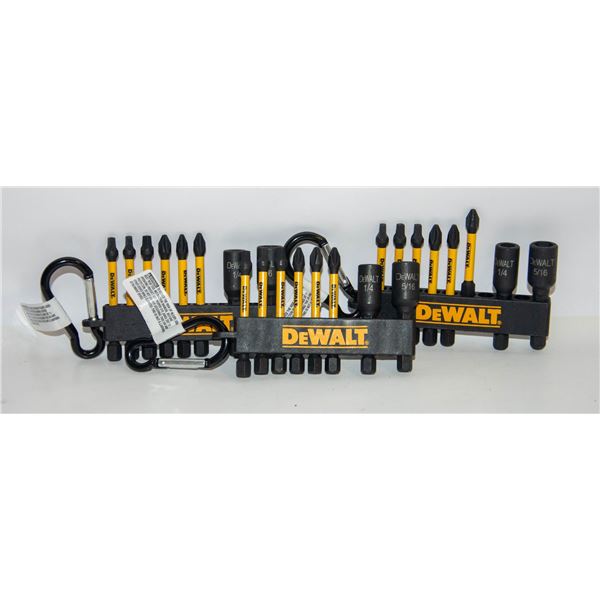 3 PACKS OF DEWALT NUT / SCREWDRIVER BITS