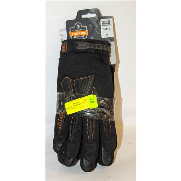 2 PAIRS ERGODYNE PROFLEX GLOVES. 2XL NEW