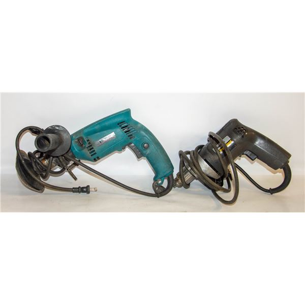 MAKITA AND BLACK & DECKER DRILLS BOTH WORKING