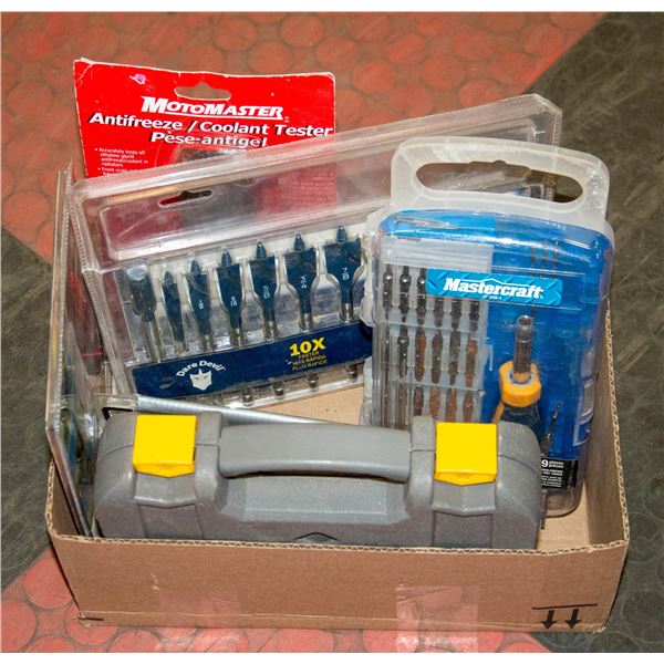 TOOLS INCL DRILL BITS, 39PC SCREWDRIVER SET & MORE