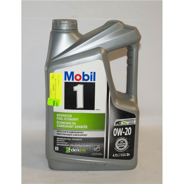 MOBIL 0W-20 SYNTHETIC OIL