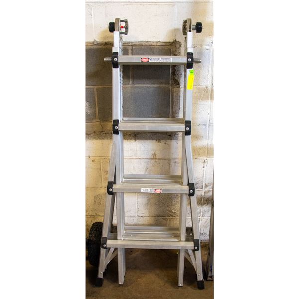 ALUMINUM A FRAME EXTENSION LADDER