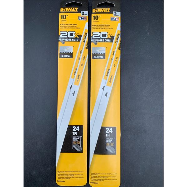 DeWalt 10in Bi-Metal Hacksaw Blades (2 x 2)