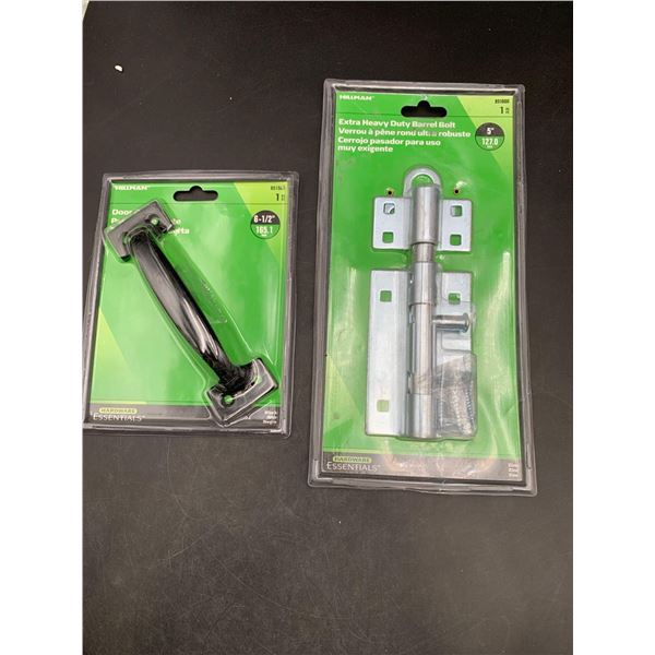 Hillman Extra Heavy Duty Barrel Bolt, 5in & Door Pull 6-1/2in
