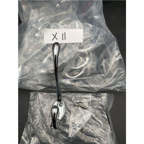 Chrome Robe Hooks (11ct)