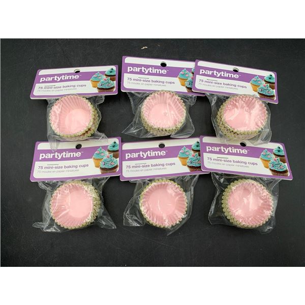 Partytime Mini-Size Baking Cups (75 x 6)