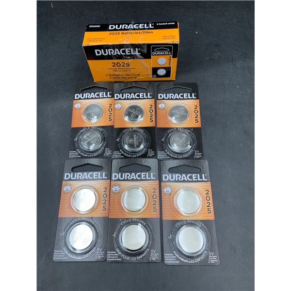 Duracell 2025 Lithium Metal Battery 3v (6 x 2)