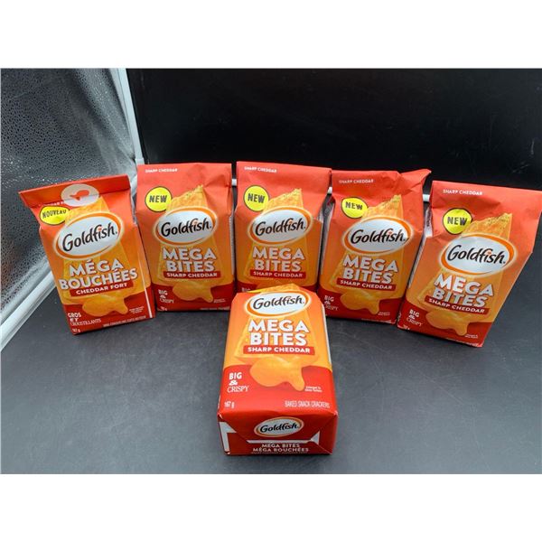 Goldfish Mega Bites-Sharp Cheddar (6 x 167g)
