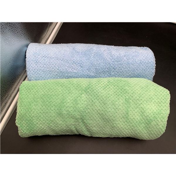 2 30in x 60in Minky Blankets