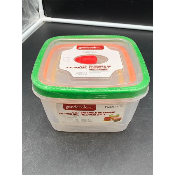 Goodcook Flextrim 6pc Kitchen Set including Lids