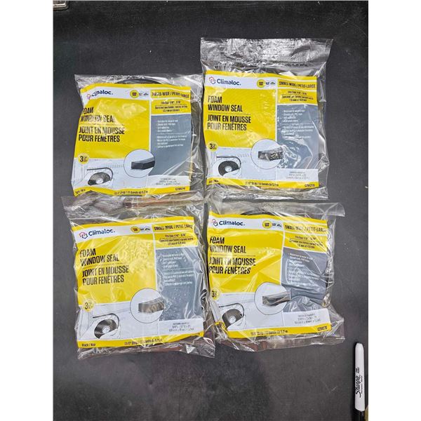 Climaloc Foam Window Seal Small-Wide (4 x 17ft Strip)