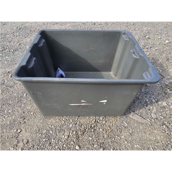 Heavy Duty Gray Stacking Bin - 21"T x 17"W x 12"D One Per Lot
