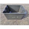 Image 1 : Heavy Duty Gray Stacking Bin - 21"T x 17"W x 12"D One Per Lot