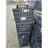 Image 2 : Lot of 5 Stacking Plastic Bins for Storage 20"L x 9"T x 12"W