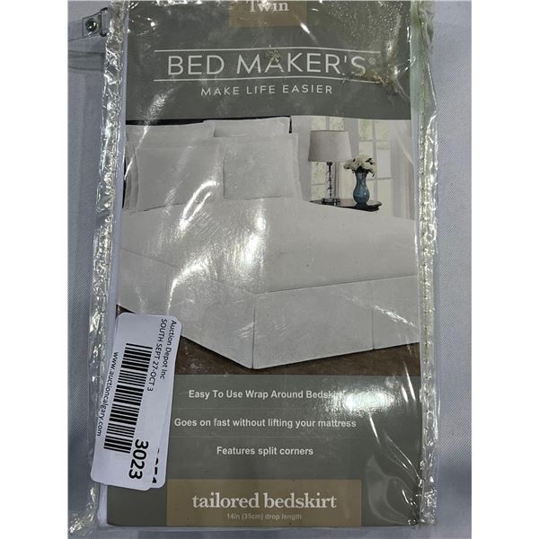 Bed Maker's wrap around bedskirt, twin size