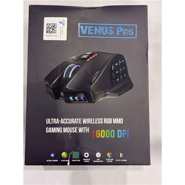 Venus pro ultra accurate wireless RGB gaming mouse, perfect for MMO type games