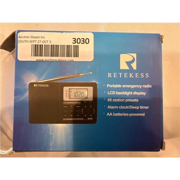 Retekess portable emergency radio