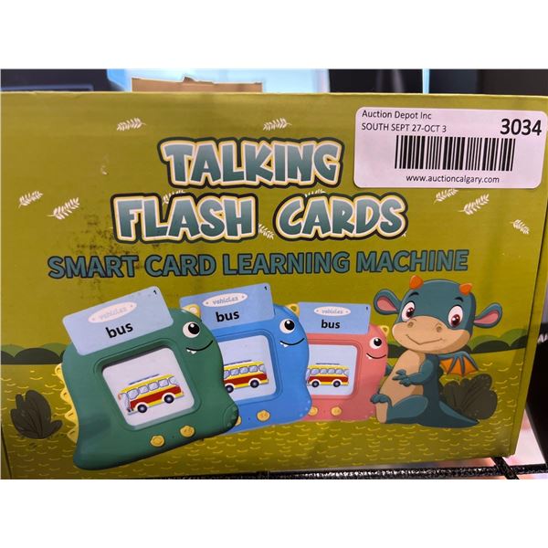 Talking flash cards educational childrens toy