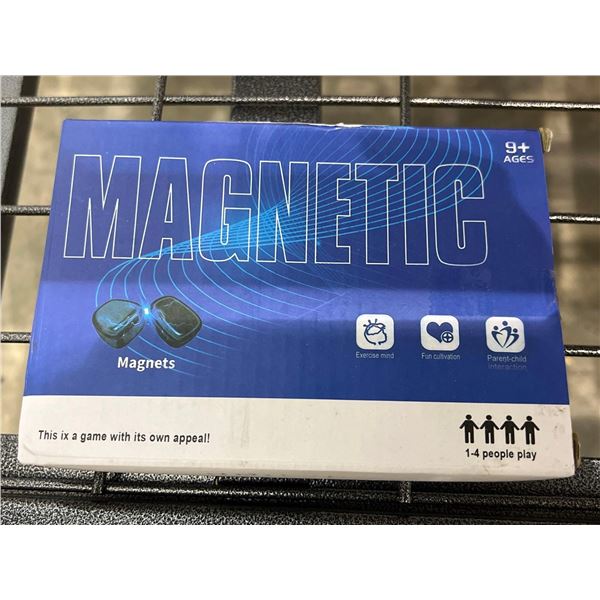 Kluster Magnet Game, Magnetic Chess Game, Strategy Table Top Magnet Game with Rope, Portable Magneti