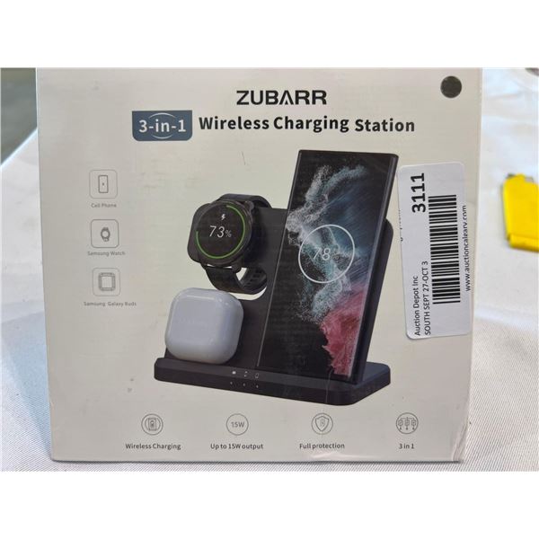 Zubarr 3 in 1 Wireless Charging Station