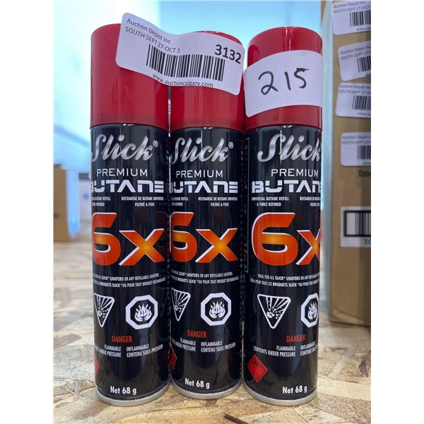 Lot of 3 Slick Premium Butane