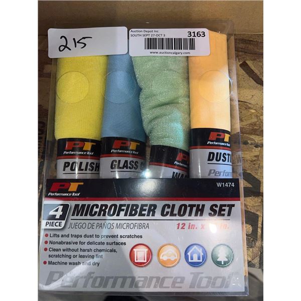 4 Piece Microfiber Cloth Set