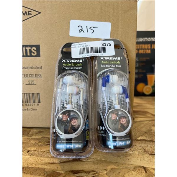 Xtreme Audio Earbuds Lot of 2