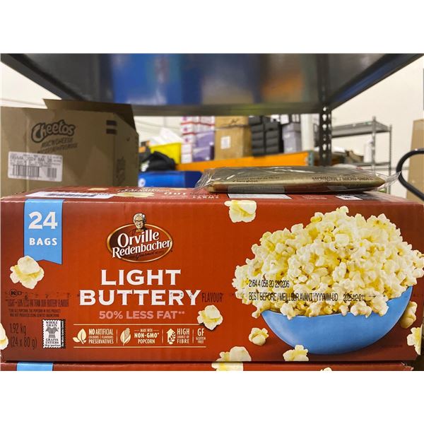 Orville Redenbacher Light Buttery Popcorn 24 x 80g