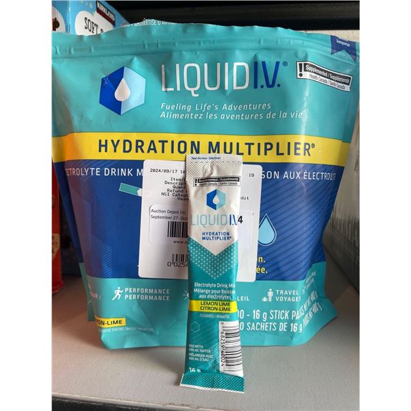 Liquid I.V Hydration Multiplier Lemon Lime 25 x 16g