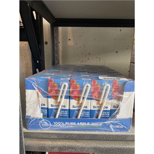 Sun Ripe 100% Apple Juice 37 x 200ml