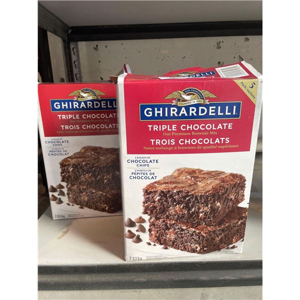 Ghirardelli Triple Chocolate Premium Brownie Mix 2 x 2.83kg
