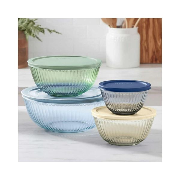 Pyrex Mixing Bowls 8 Piece