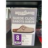 Image 2 : Aquatherm Suede Clog Taupe Size 8