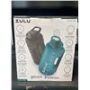 Image 3 : ZULU Half Gallon Leak-Proof Water Bottles with Hydration Tracker and Silicone Staw (1 Pack) - 2 Coun