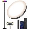 Image 1 : Keepsmile Double Side Lighting LED Floor Lamp with Remote Smart App,36W/2600LM Super Bright Dimmable