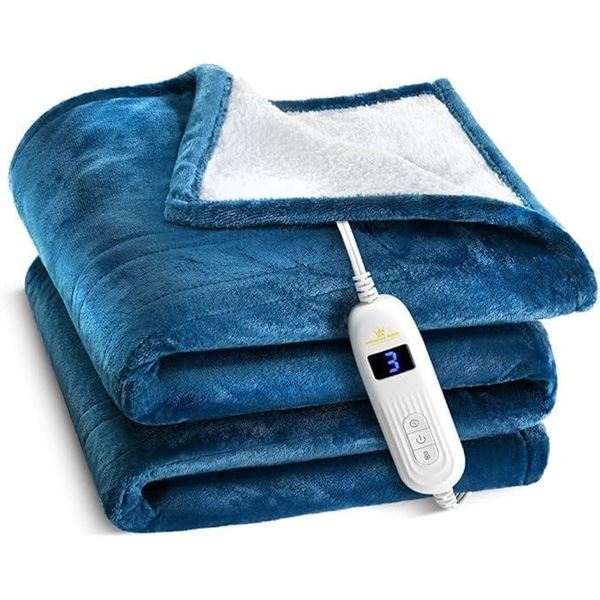 Medical king Heated Blanket, Machine Washable Extremely Soft & Comfortable Electric Blanket Throw Fa