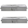 Image 1 : Amazon Basics Under Bed Fabric Storage Container Bags with Window and Handles - 2-Pack, 30.2 x 20 x 