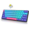 Image 1 : surmen 60% Wireless Gaming Keyboard 60 Percent RGB Backlit Hot-Swappable GT61 Mini Mechanical Keyboa
