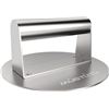 Image 1 : MUGTUTU Stainless Steel Burger Press, 6.3 Inch Smash Non-Stick Smooth Hamburger Bacon Grill Press Pe