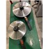 Image 3 : Lot of 2 WOLL Frying Pans with Lids and Removable Handles for Baking