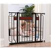 Image 1 : Regalo Home Accents Metal Walk-Through Safety Gate, Black