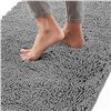 Image 1 : Gorilla Grip Bath Mat, Thick Soft Absorbent Chenille Bathroom Mats, Rubber Backing Bathmat, Quick Dr