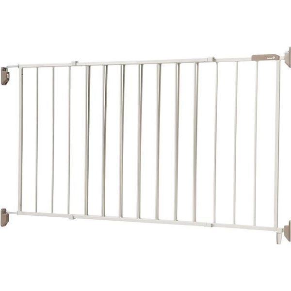 Safety 1st Wide and Sturdy Gate fits 40-60" wide, and 26.5" tall, Hardware mounted Metal Swing gate,