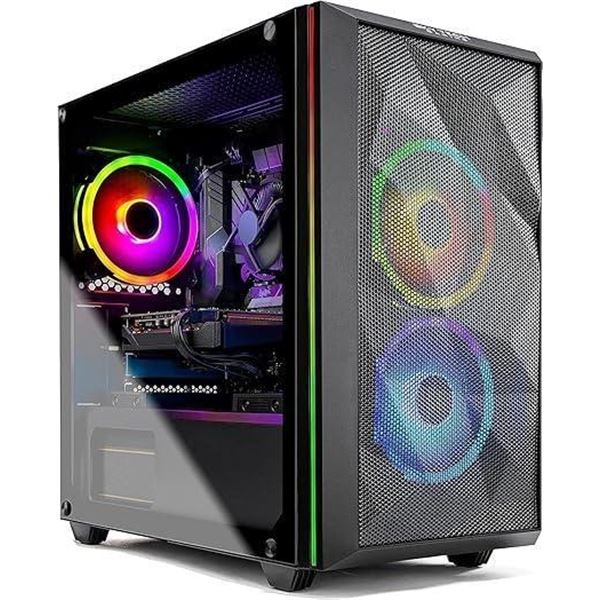 SkyTech Chronos Mini Gaming Computer PC Desktop - Intel Core-i3 10100F 3.6GHz, GTX 1650 4G, 500GB SS