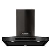 Image 1 : KitchenAid KVWB600HBS Range Hood, 30 inch Exterior Width, Chimney, Wall Mounted, 585 CFM, Accepts Bo