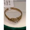 Image 2 : 10K Yellow Gold 1.47G Natural Diamond 0.15Ct Ring (~Size 5.75)(Ring is resizable for $40), Made in C